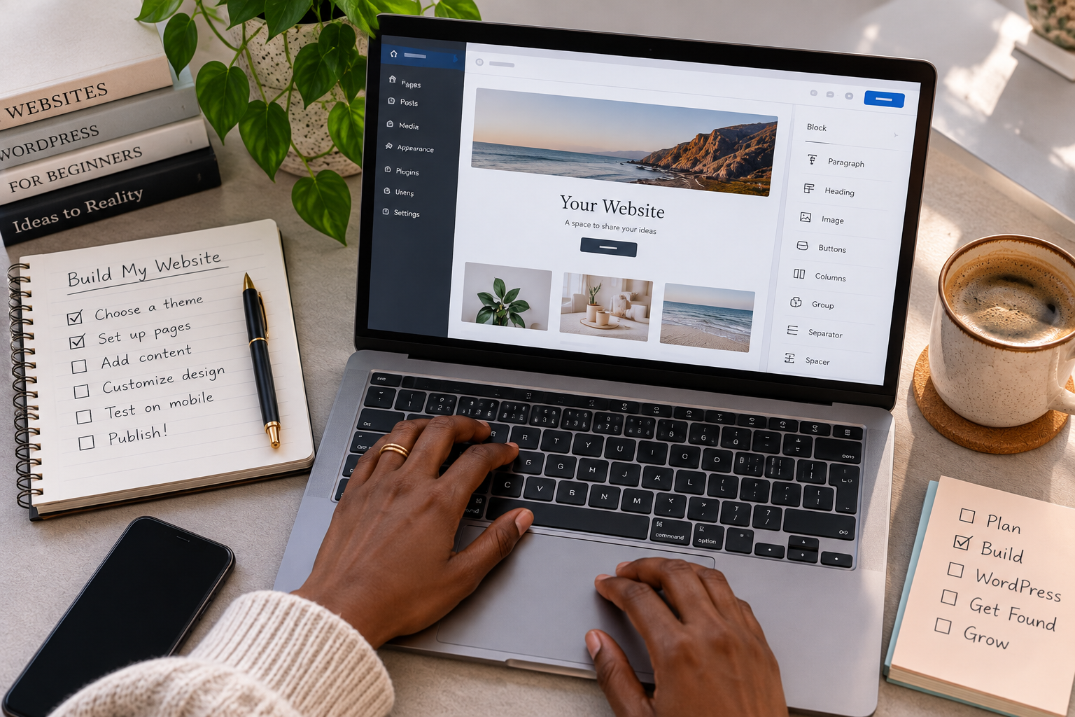 Building a website step by step